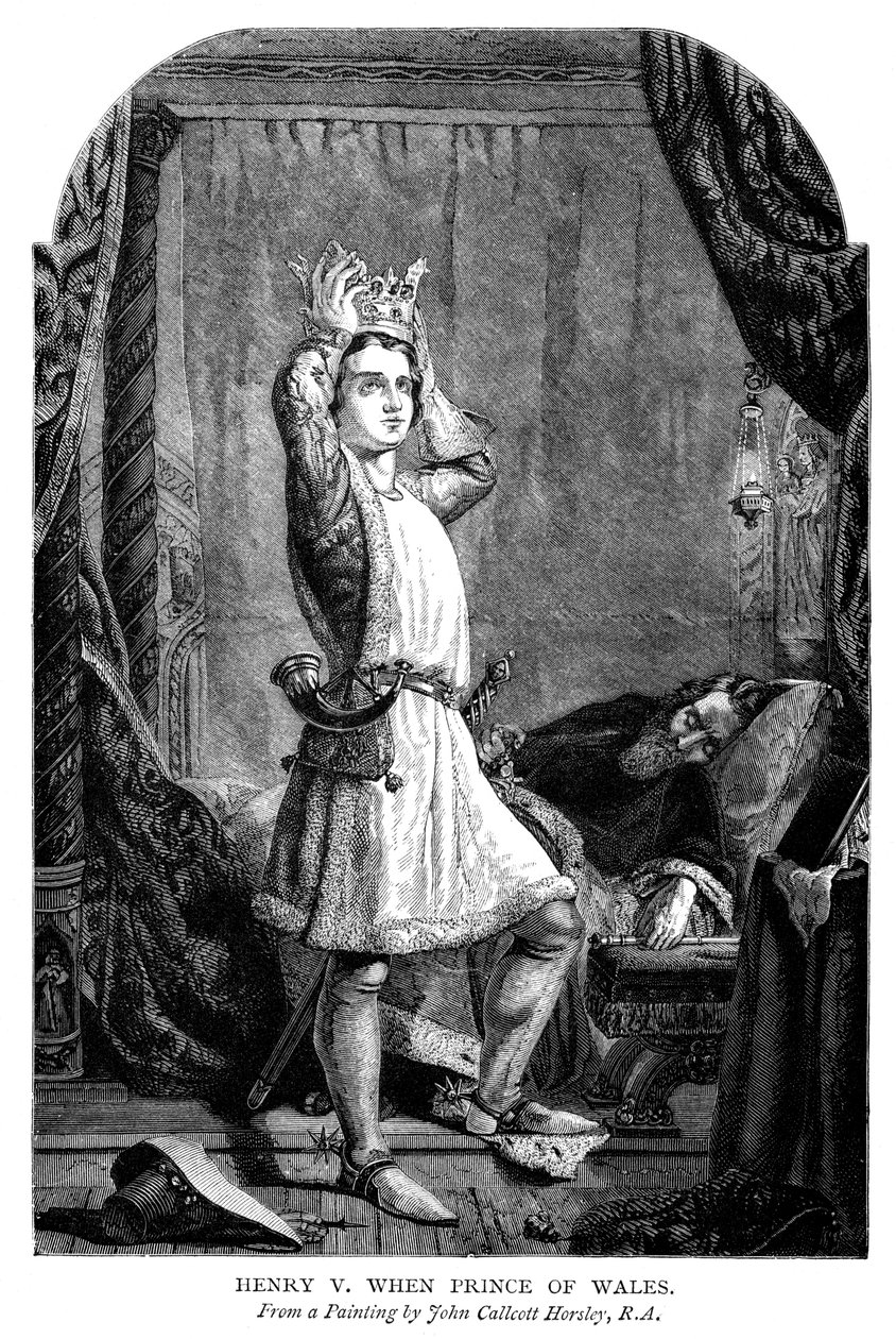 Re Enrico V 1387-1422 quando era il Principe di Galles da Unbekannt