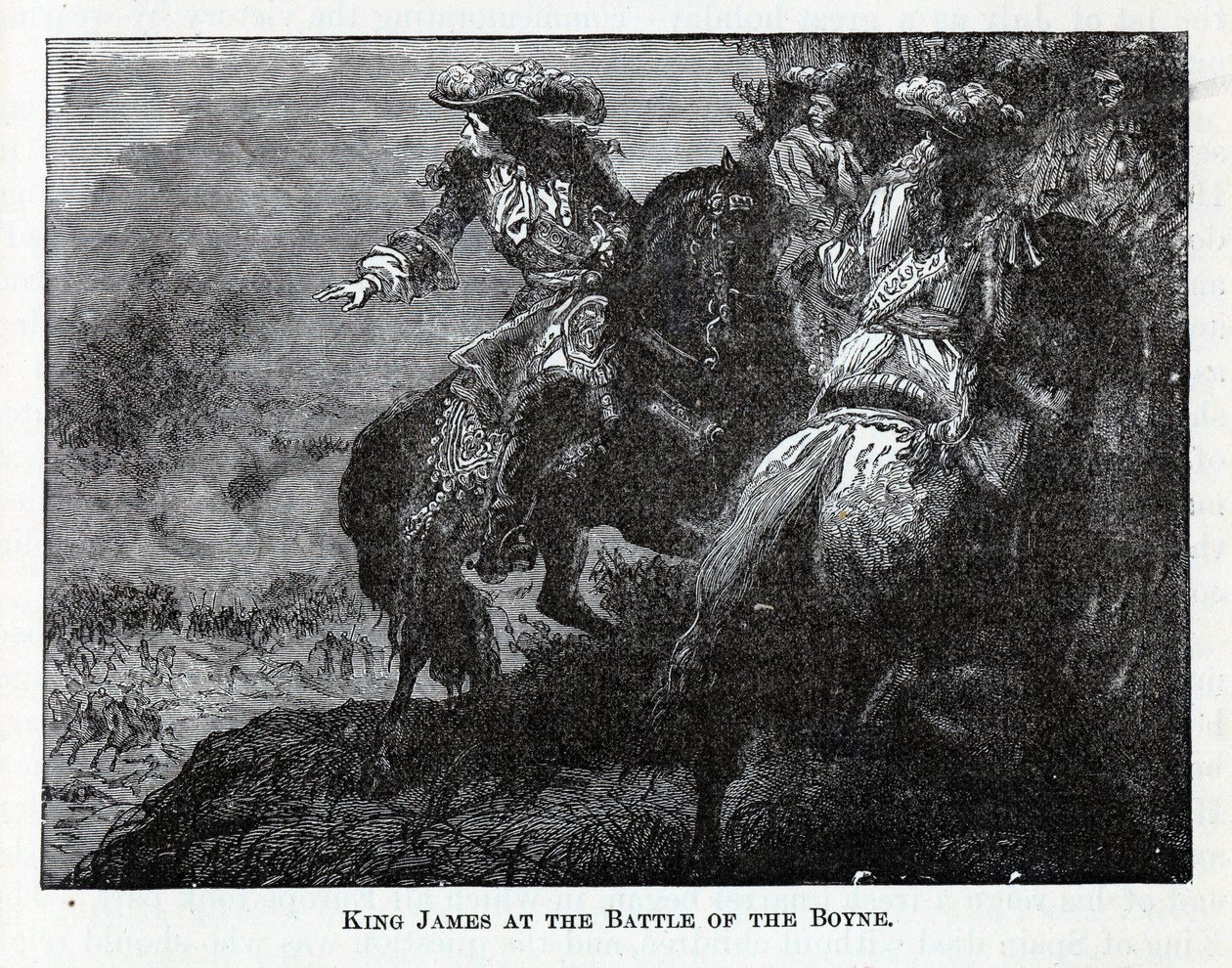 Re Giacomo alla battaglia del Boyne, 1882 da Unbekannt