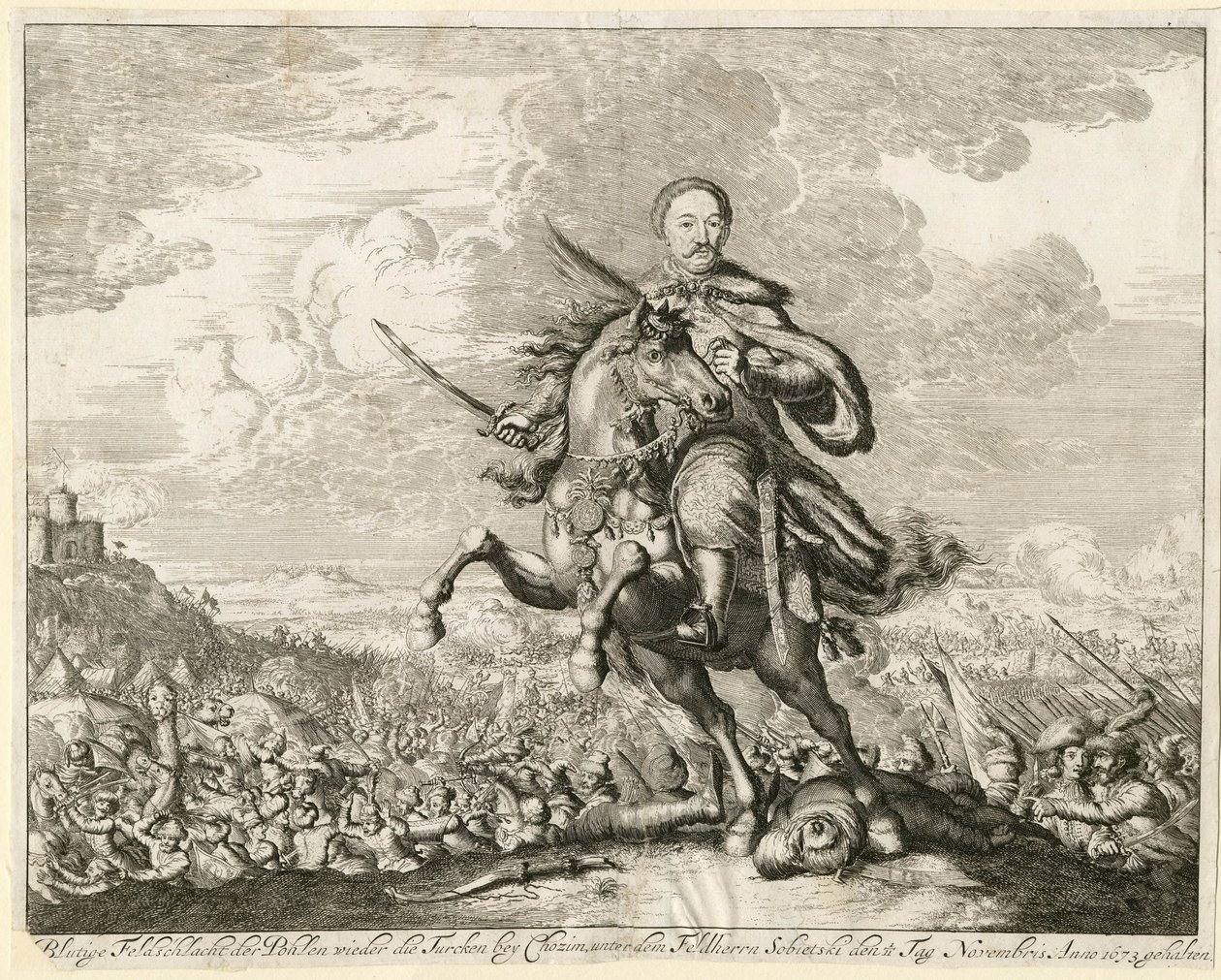 Re Giovanni III Sobieski alla battaglia di Khotyn l