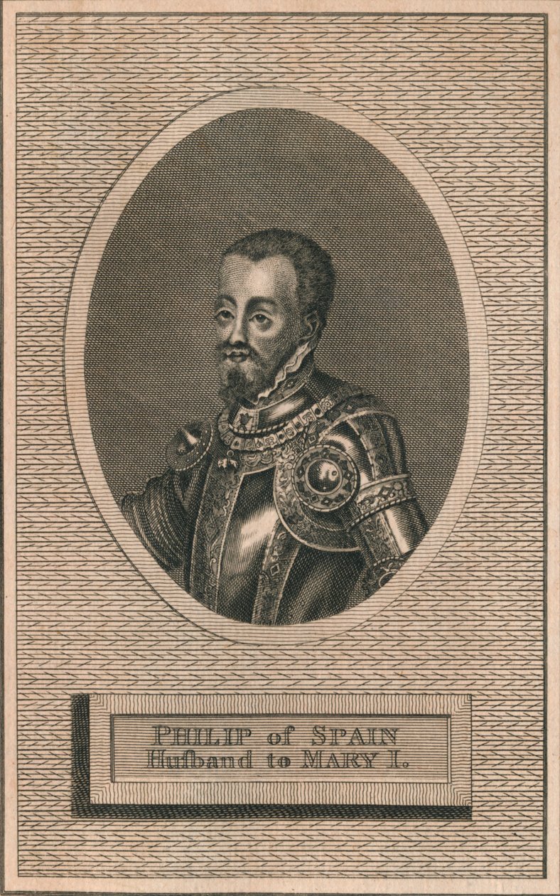 Re Filippo II di Spagna, marito della regina Maria I da Unbekannt
