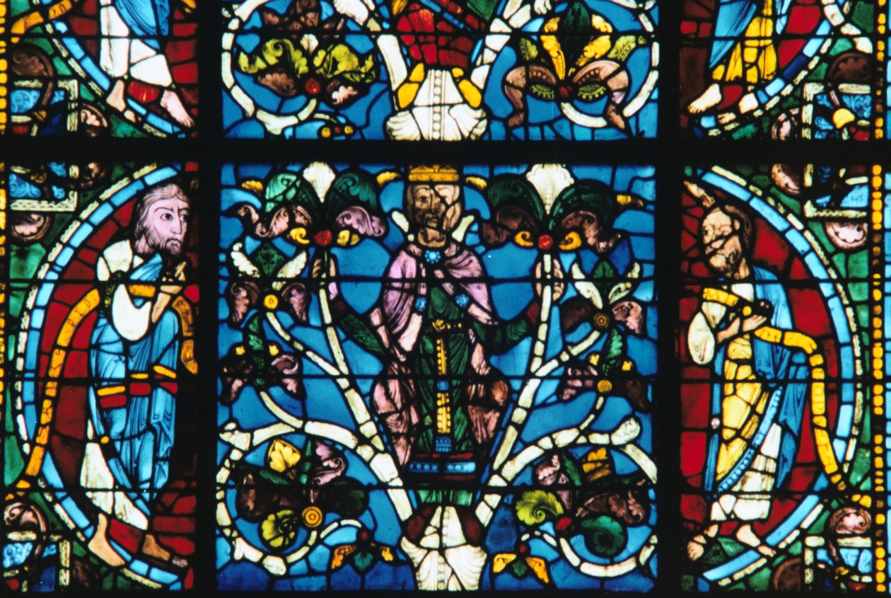 Re Salomone, vetrata, Cattedrale di Chartres, Francia da Unbekannt