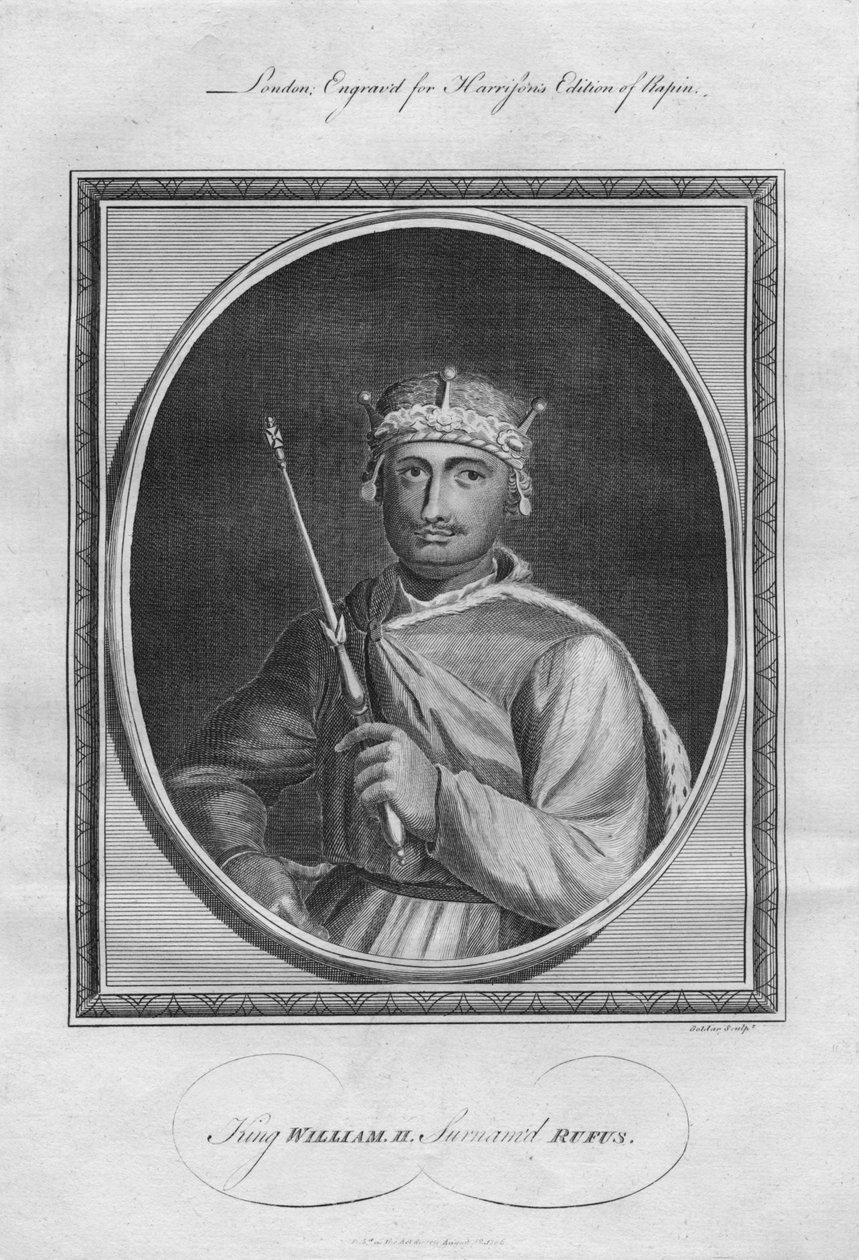Re Guglielmo II Guglielmo il Rosso, 1786 da Unbekannt
