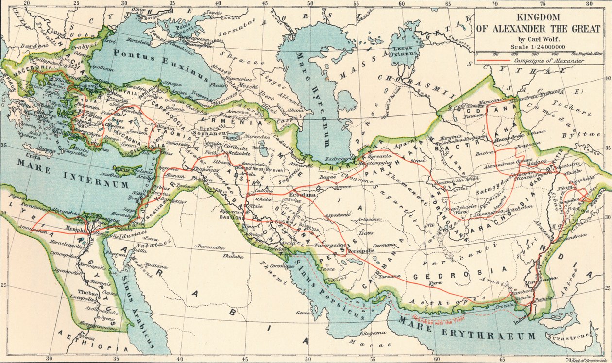 Regno di Alessandro Magno, c1901, 1902 da Unbekannt