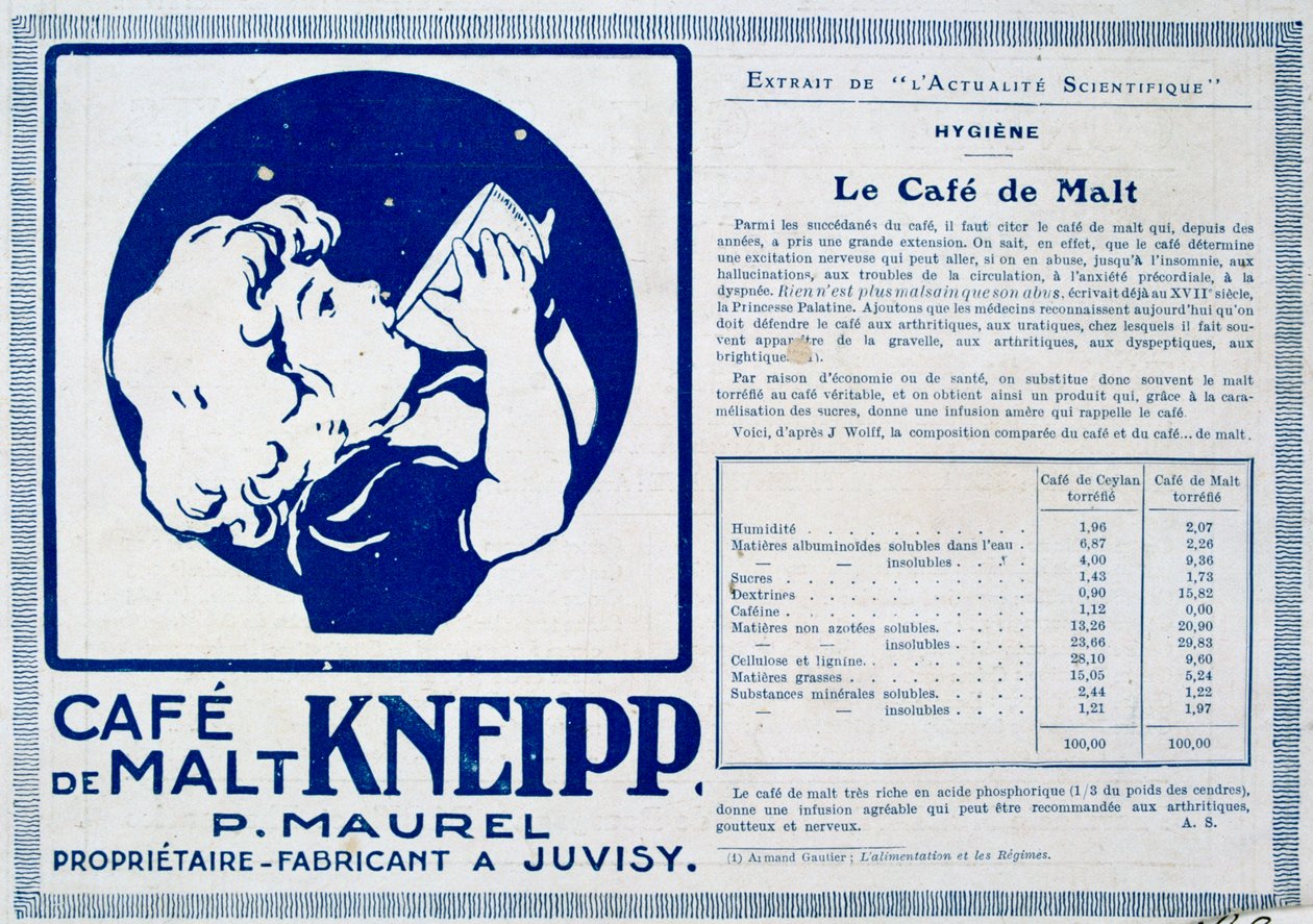 Kneipp Café de Malt, pubblicità, 1915 da Unbekannt