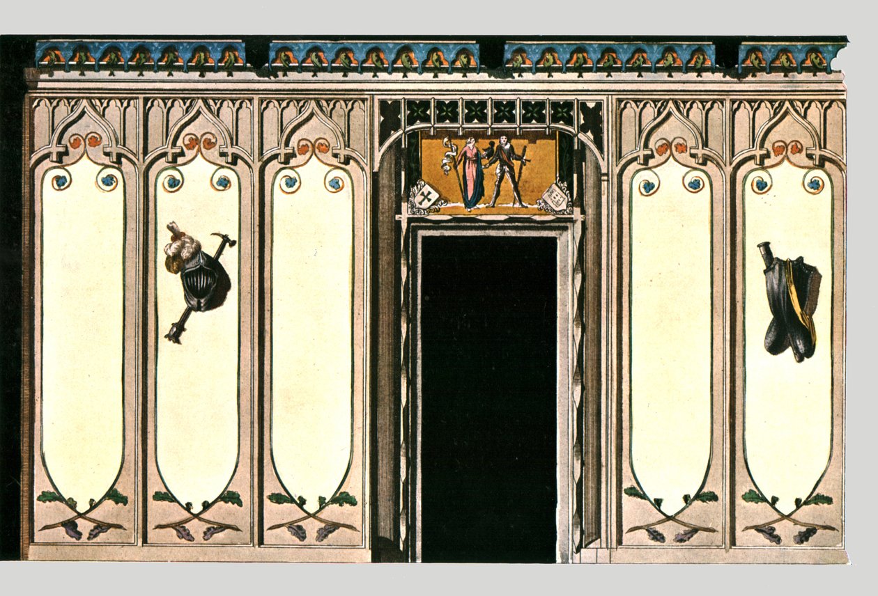 Sala dei Cavalieri in stile gotico, Lipsia, Germania da Unbekannt