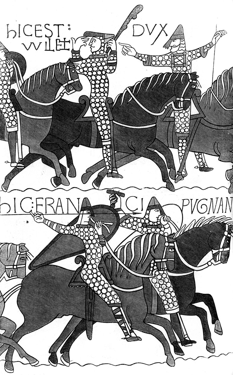 Cavalieri di Duc Guillaume, c1070 1849 da Unbekannt