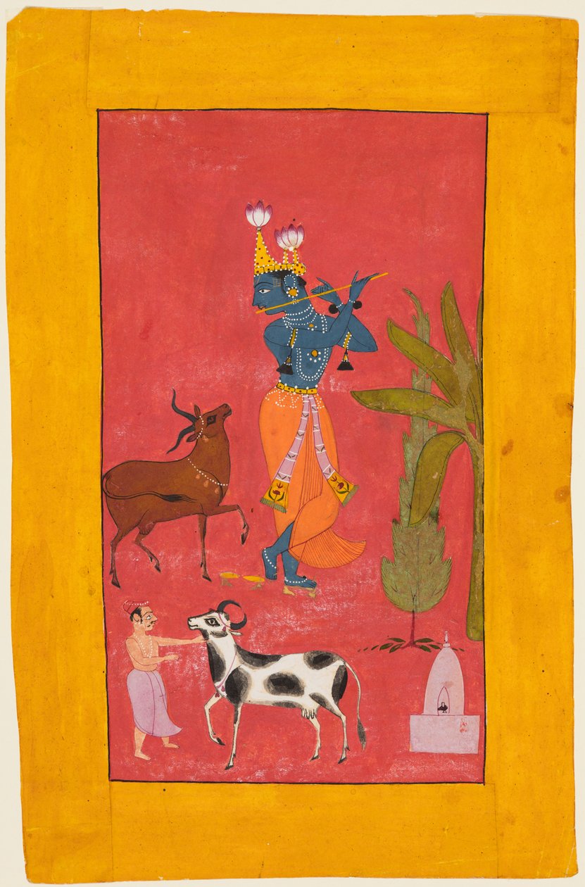 Krishna che suona il flauto da Unbekannt