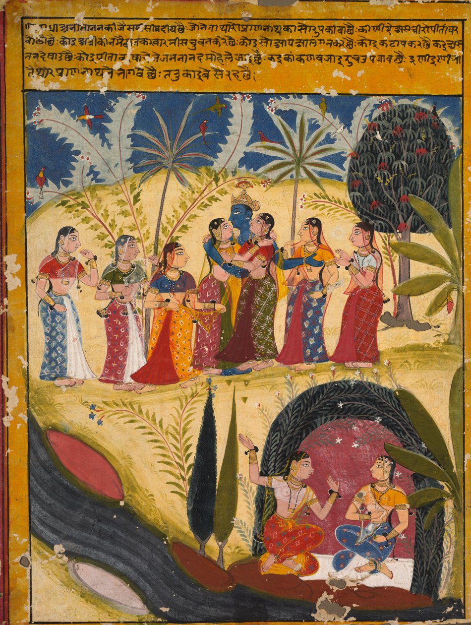 Krishna e Gopi, c. 1660 da Unbekannt