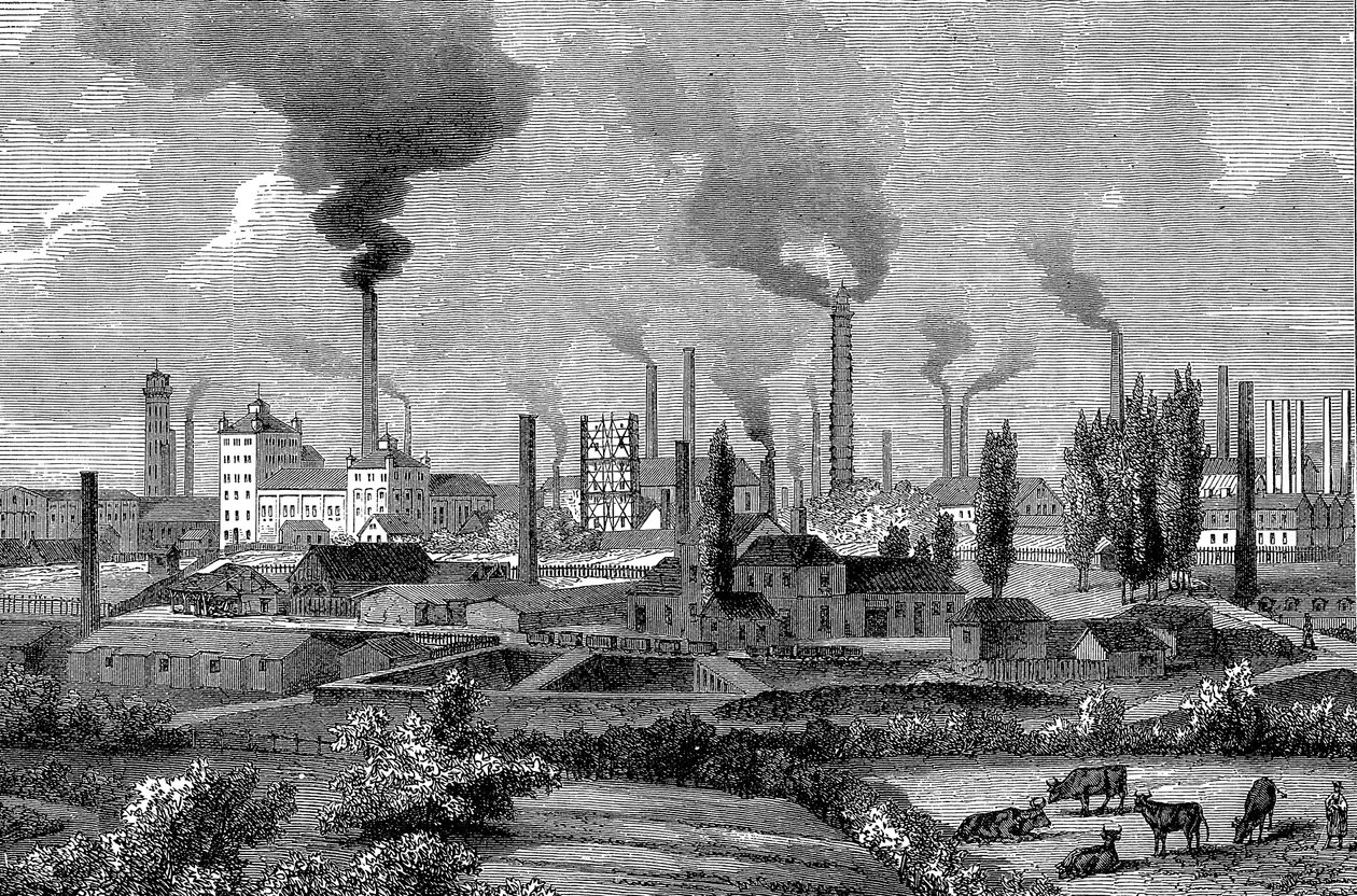 Opere di Krupp, Essen, Germania, 1896 da Unbekannt