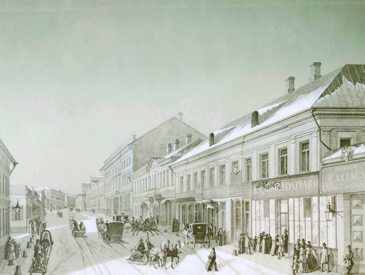 Kuznetsky Most, Mosca, Russia, 1840s da Unbekannt