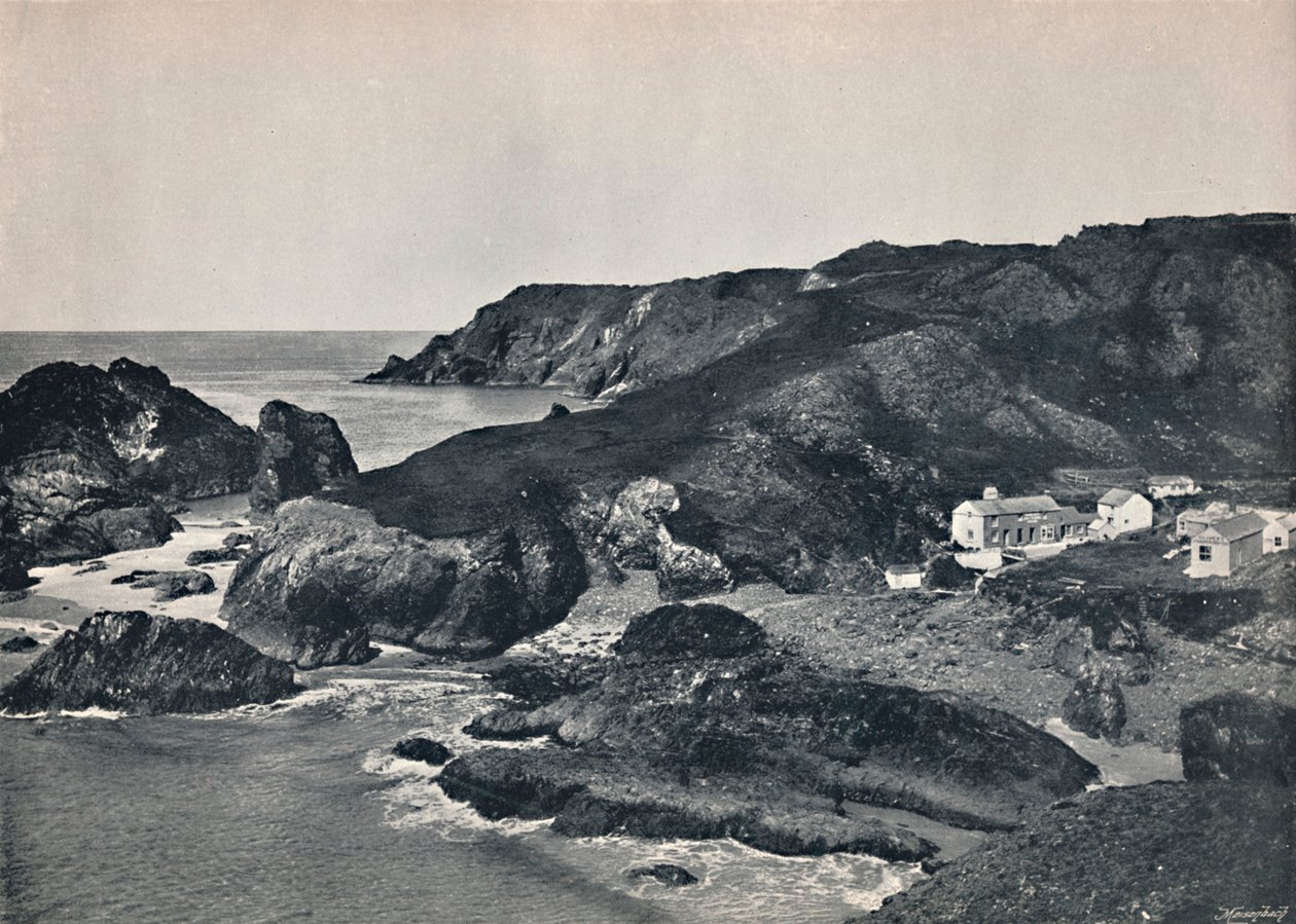 Kynance Cove - La Baia e il Villaggio, 1895 da Unbekannt
