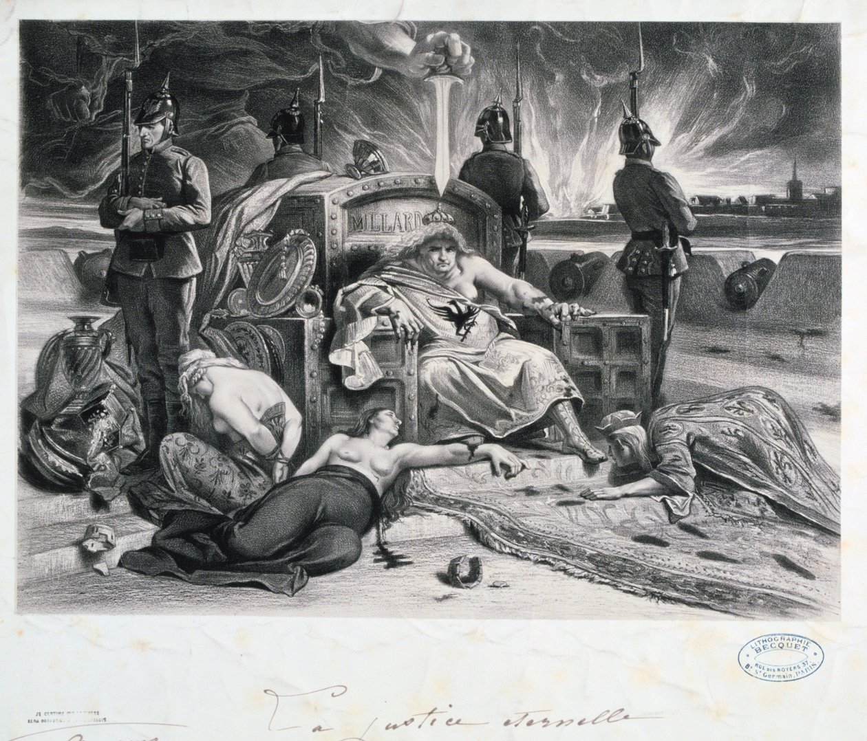 La Giustizia Eterna, Guerra Franco-Prussiana, 1870-1871 da Unbekannt