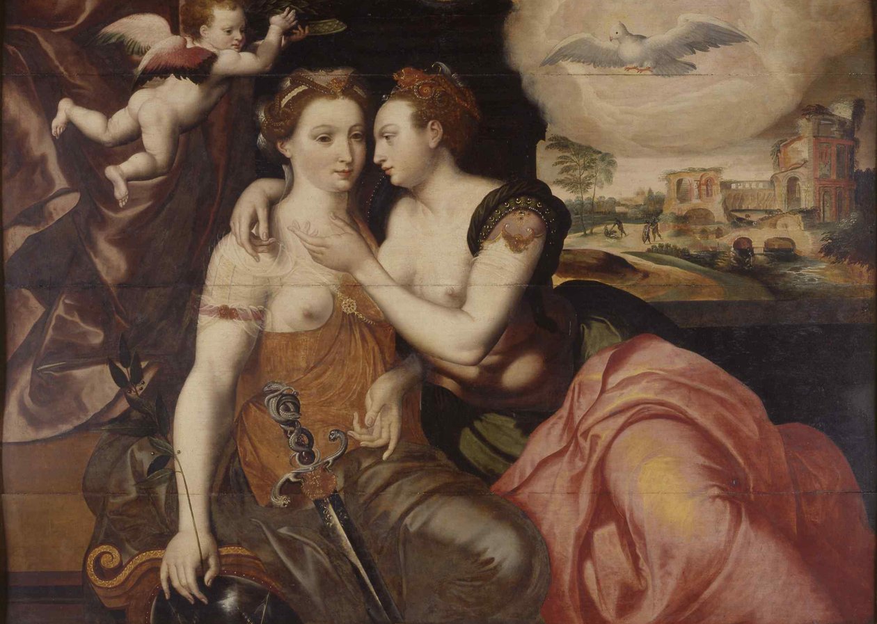 La Giustizia e la Pace, c.1560 da Unbekannt