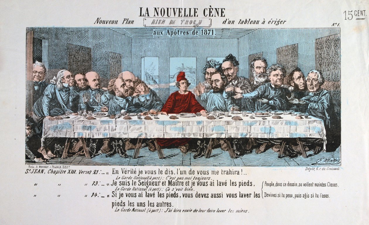 La Nuova Cena, Comune di Parigi, 1871 da Unbekannt