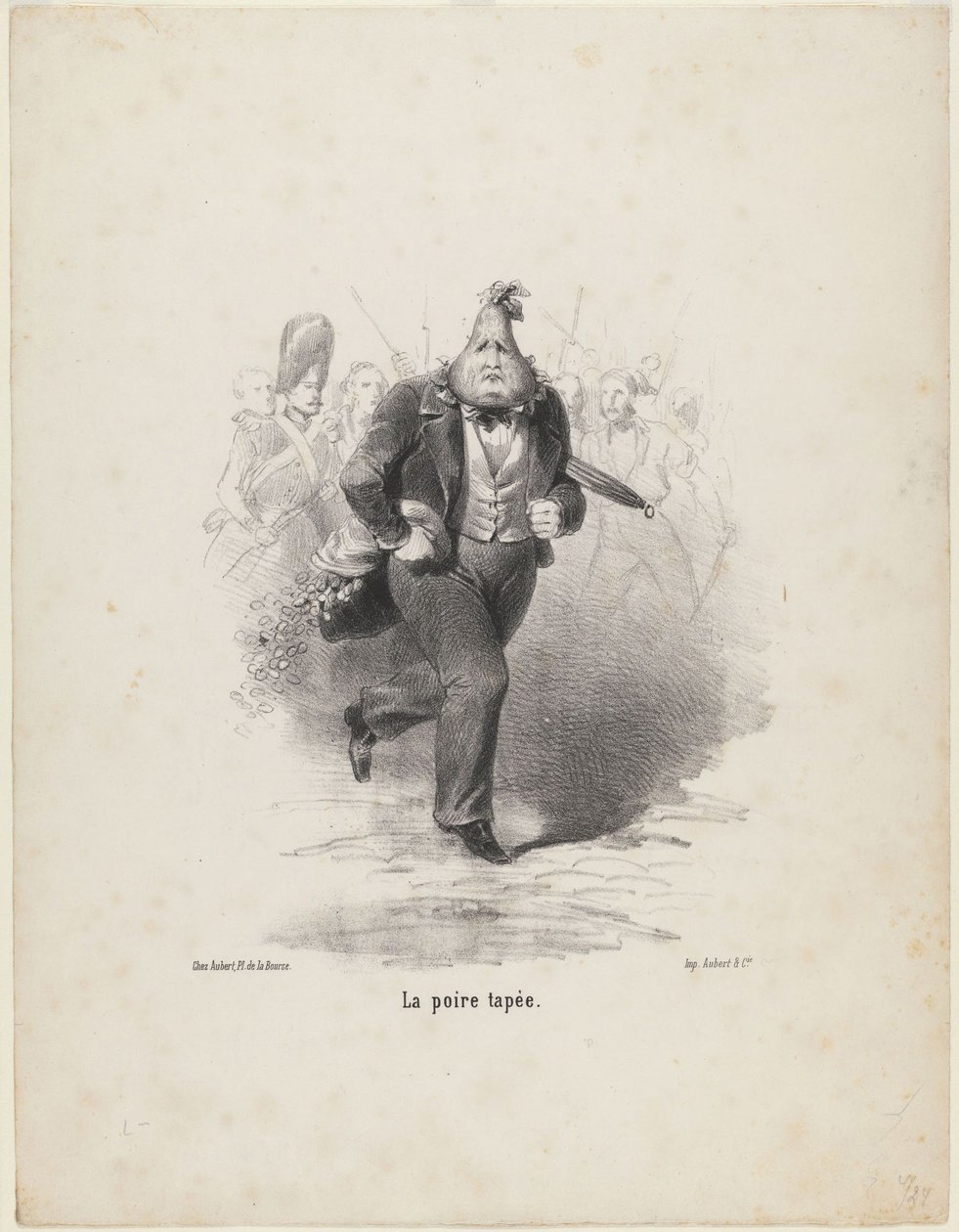 La Poire Tapée, ca 1848 da Unbekannt