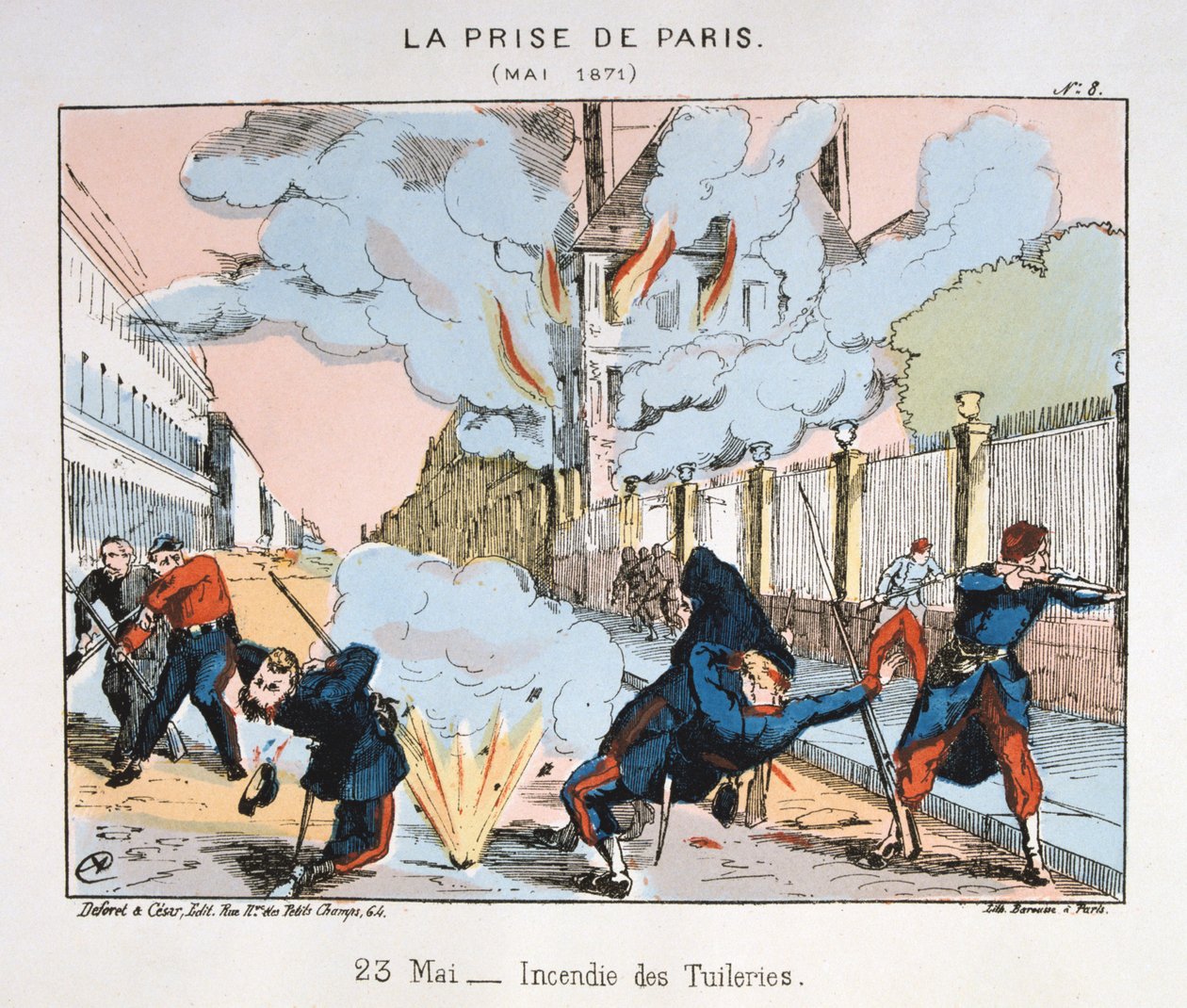 La presa di Parigi, 23 maggio 1871 da Unbekannt