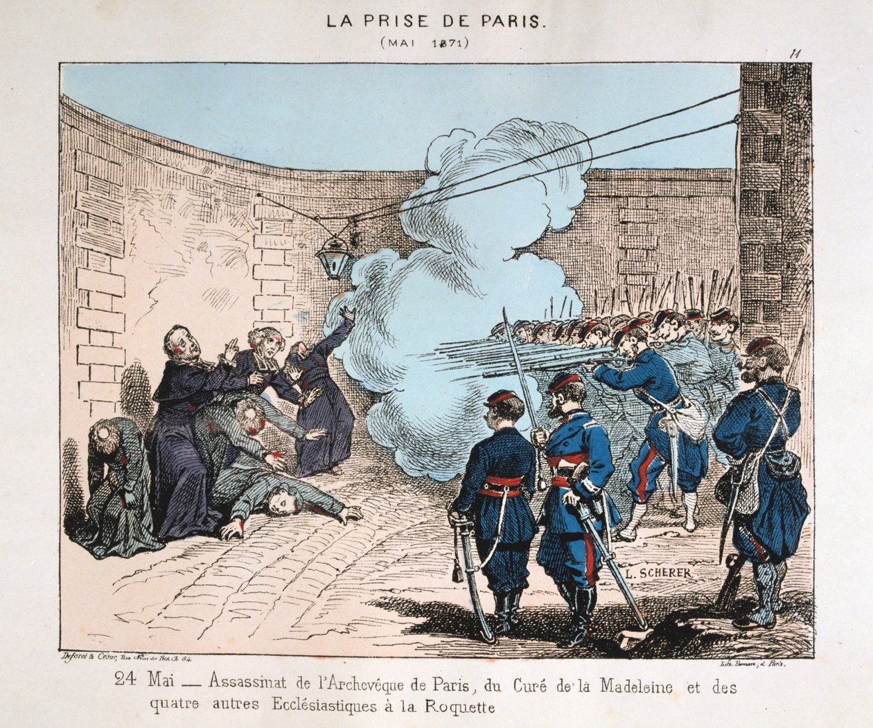 La presa di Parigi, 24 maggio 1871 da Unbekannt