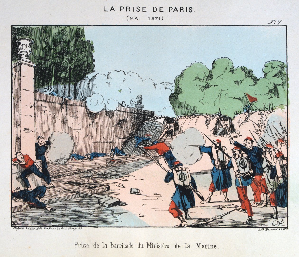 La presa di Parigi, maggio 1871 da Unbekannt