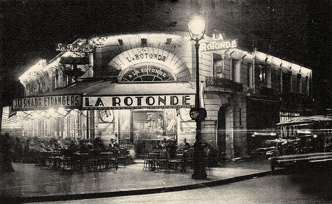 La Rotonde, Boulevard du Montparnasse, c. 1925 da Unbekannt