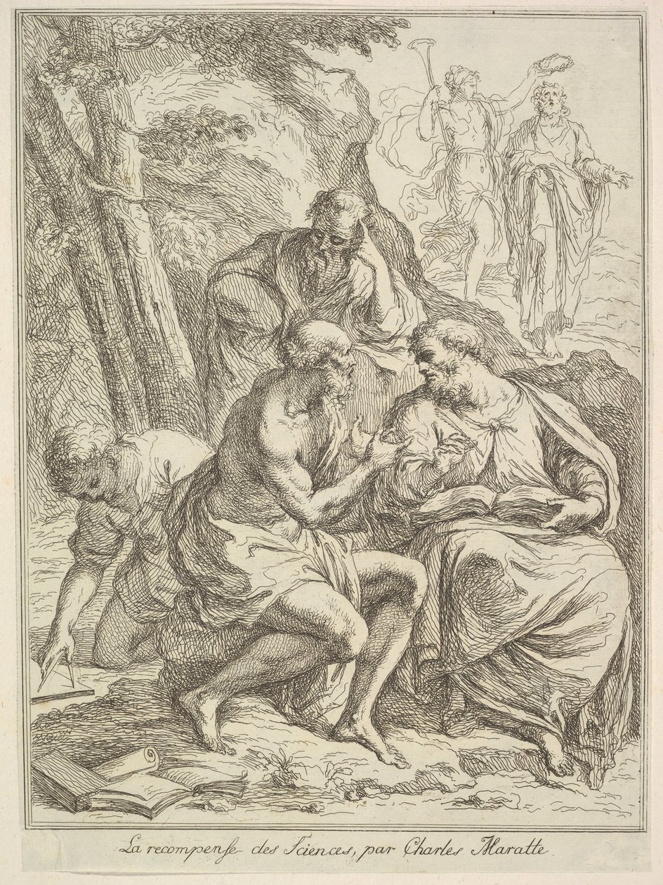 La ricompensa delle Scienze, 1640-1713 da Unbekannt