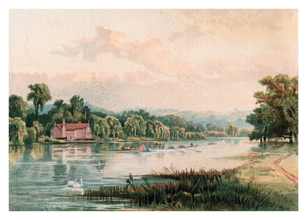 Lago a Virginia Water, 1880 da Unbekannt