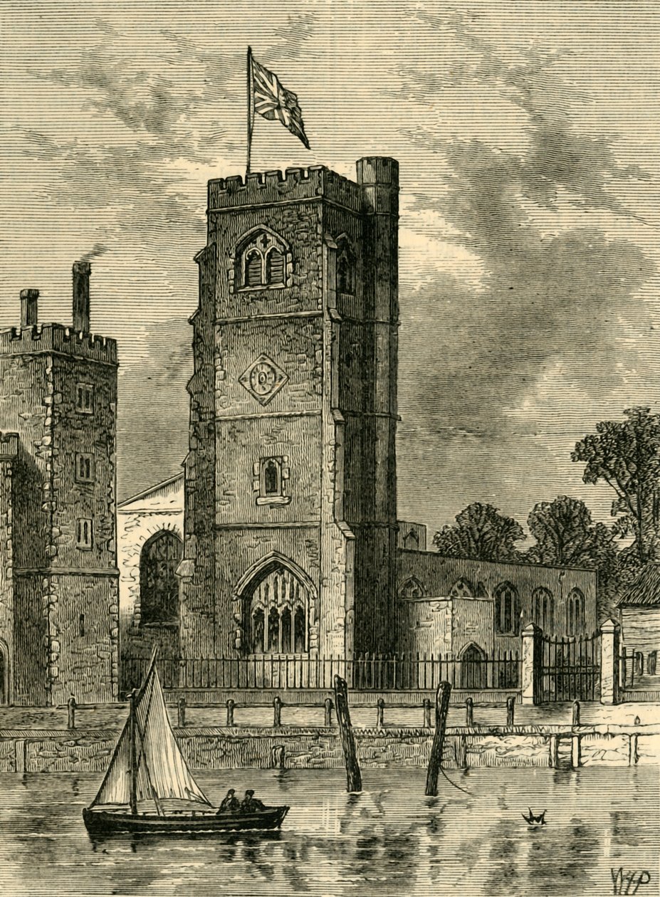 Chiesa di Lambeth 1825, c1878 da Unbekannt