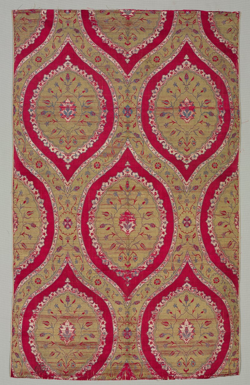 Lampasso con medaglioni floreali in reticolo ogivale, 1550-1575 da Unbekannt