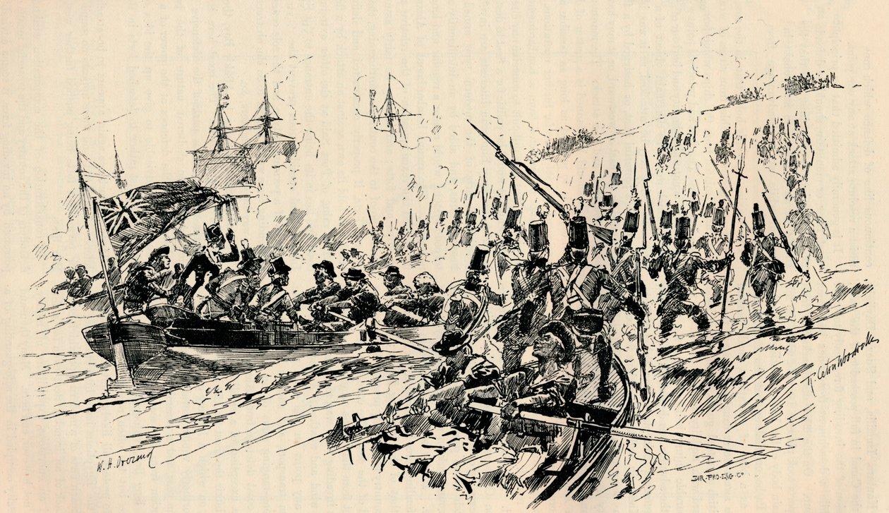 Sbarco di Sir Ralph Abercromby e delle forze britanniche ad Alessandria, 1801 da Unbekannt