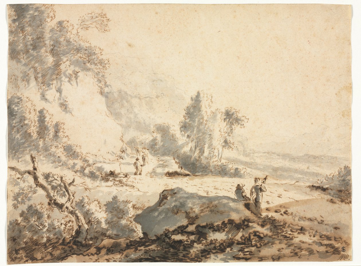 Paesaggio, XVIII secolo da Unbekannt