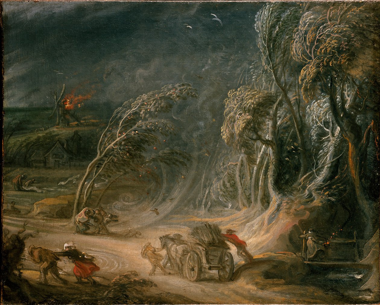 Paesaggio: una tempesta da Unbekannt