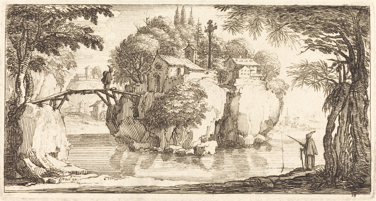 Paesaggio, nel o dopo il 1635 da Unbekannt