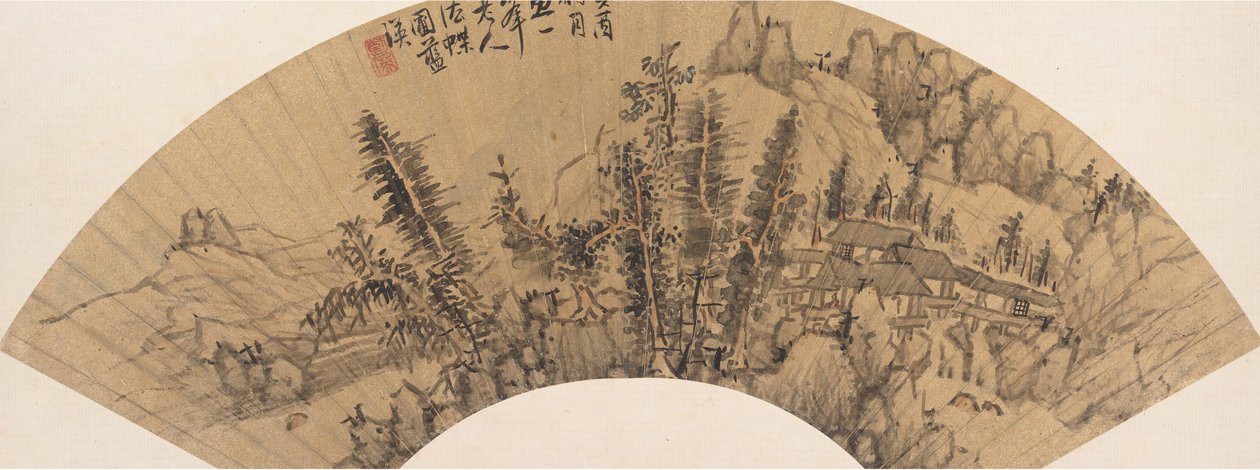 Paesaggio nello stile di Huang Gongwang, XVII secolo o successivo, data spurio del 1633 da Unbekannt