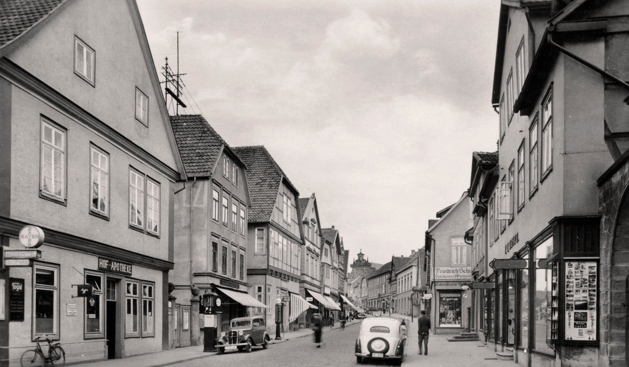 Langestrasse, Buckeburg, Germania, c1930 da Unbekannt