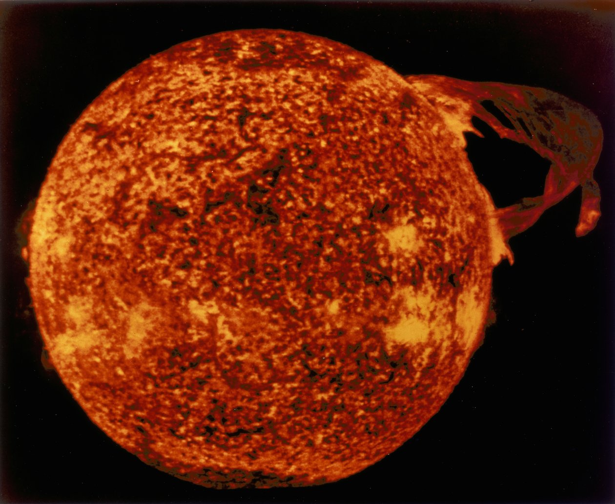Grande prominenza solare in luce ultravioletta estrema, 1973 da Unbekannt