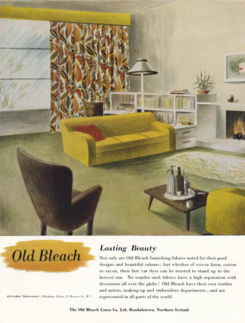 Bellezza duratura - Pubblicità della Old Bleach Linen Co., c1945 da Unbekannt
