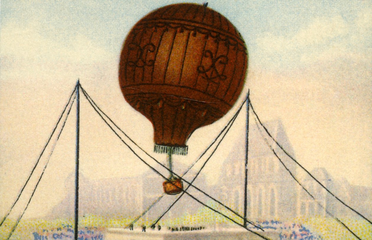 Lancio del pallone dei Fratelli Montgolfier, giugno 1783, 1932 da Unbekannt