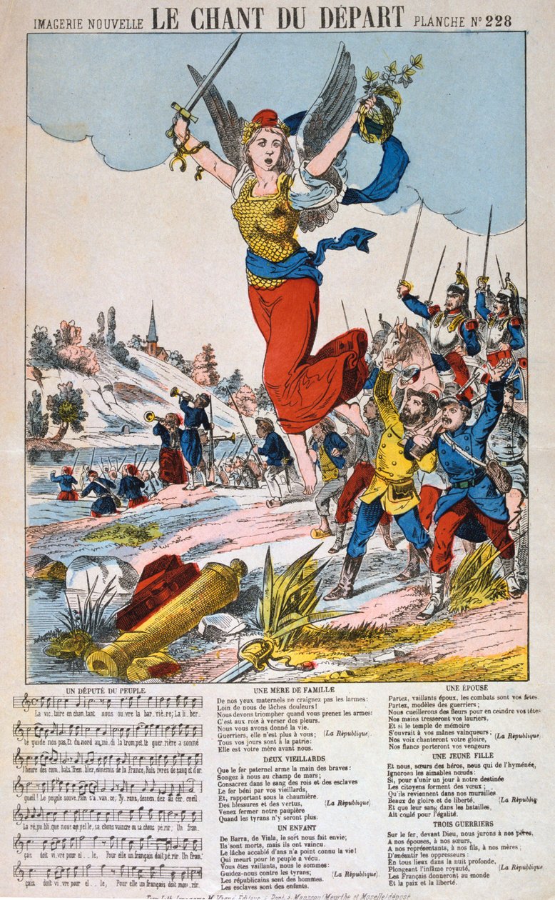 Le Chant du Depart, spartito, guerra franco-prussiana, 1870-1871 da Unbekannt