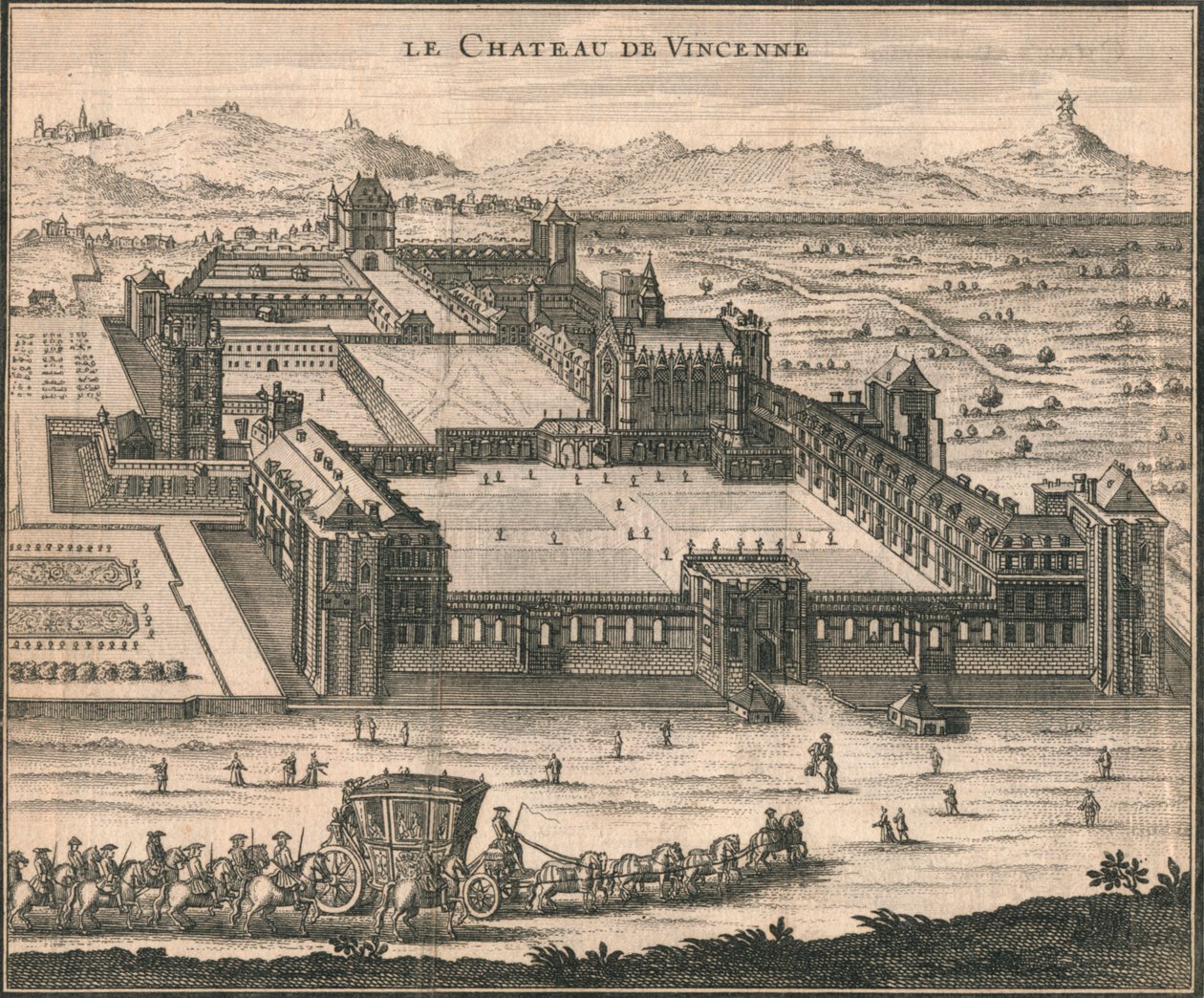 Le Chateau De Vincenne, 1723 da Unbekannt