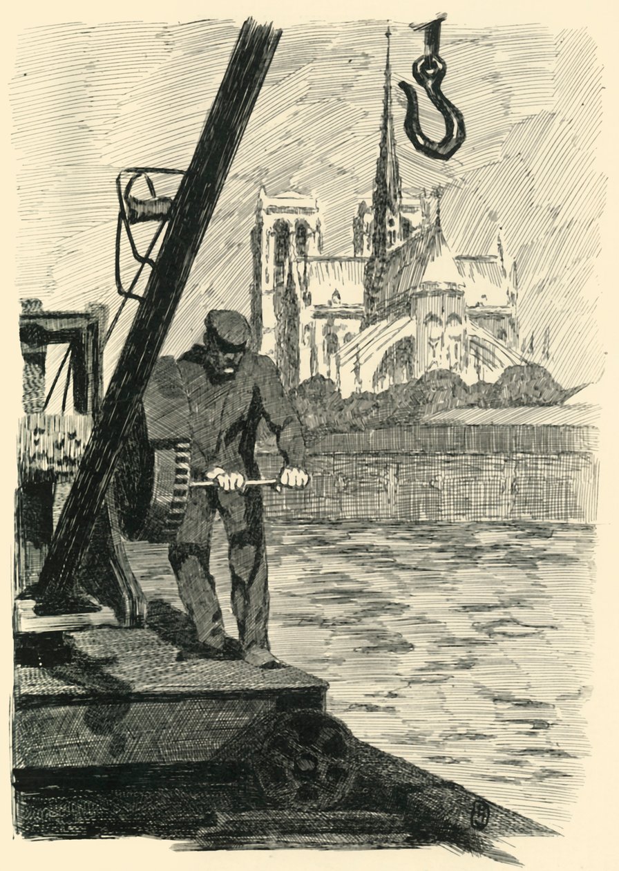 Le Chevet de Notre-Dame, Le Matin, 1903 da Unbekannt