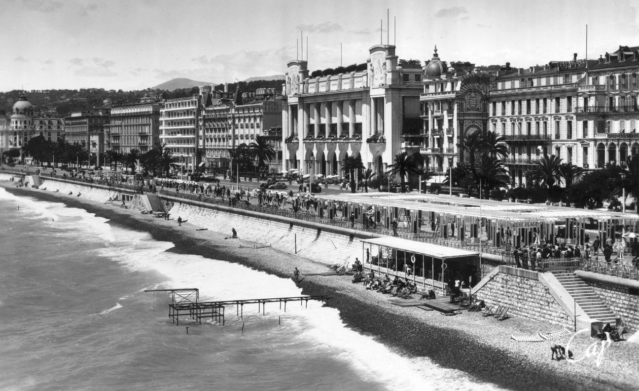 Le Palais de la Mediterranee sulla Promenade des Anglais, Nizza, sud della Francia, inizio XX secolo da Unbekannt