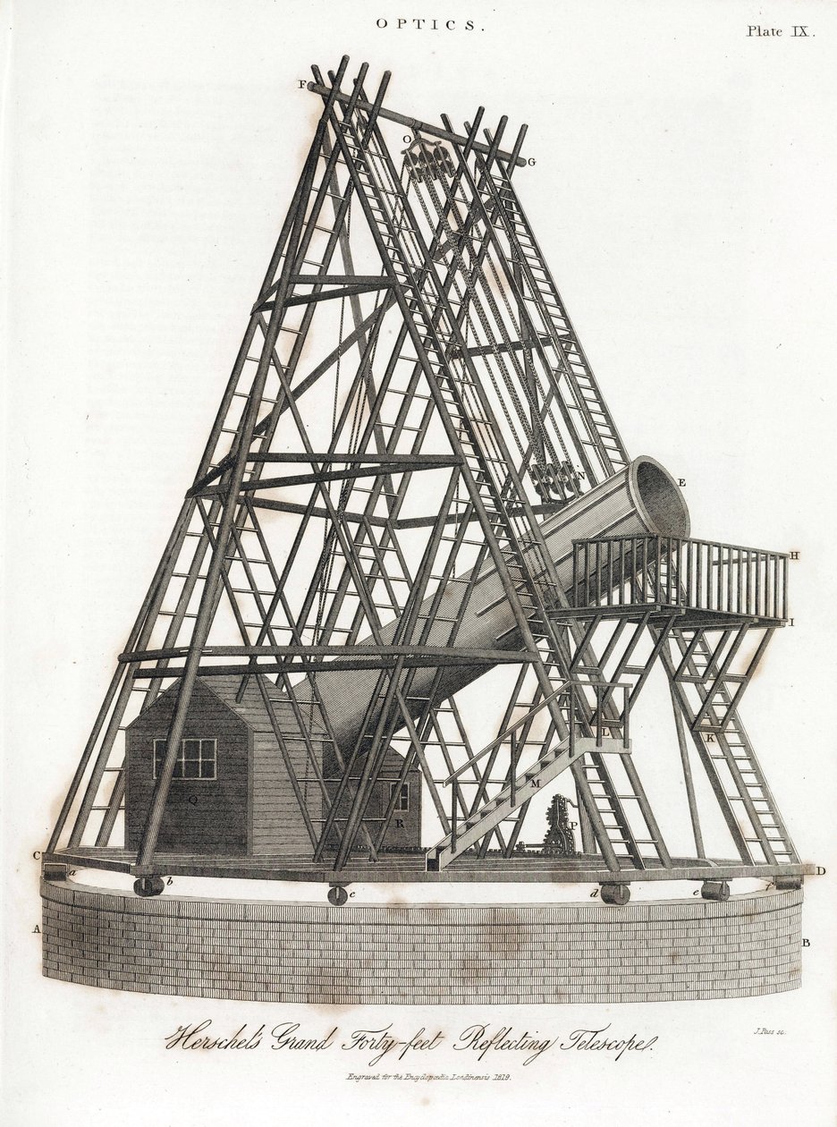 Il grande telescopio di Herschel da Unbekannt
