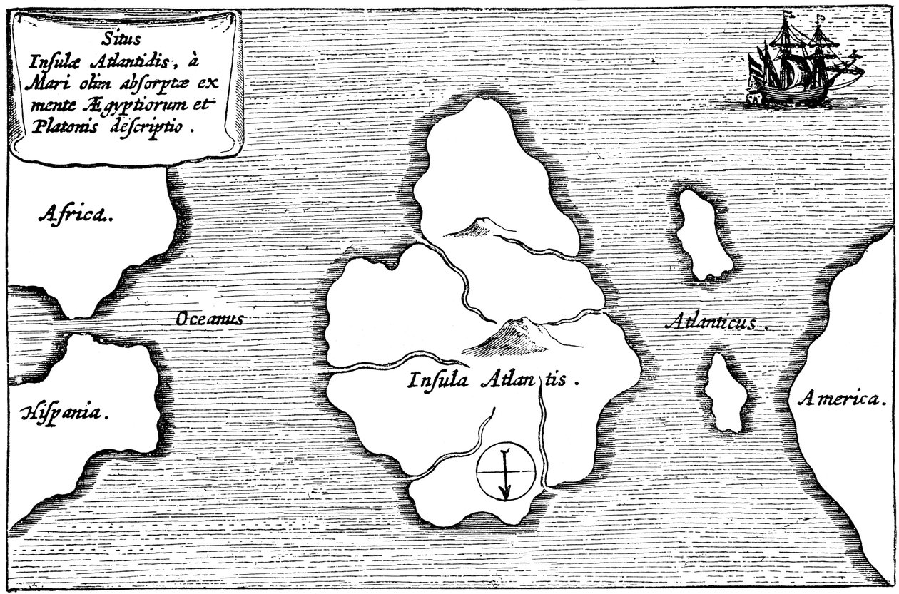 Isola leggendaria di Atlantide da Unbekannt