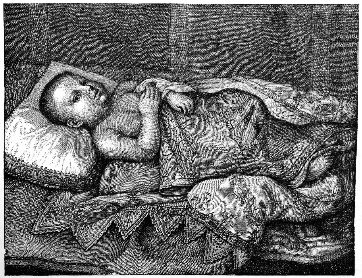 Leopoldo de Medici 1617-1675 nella sua culla, 1882 da Unbekannt