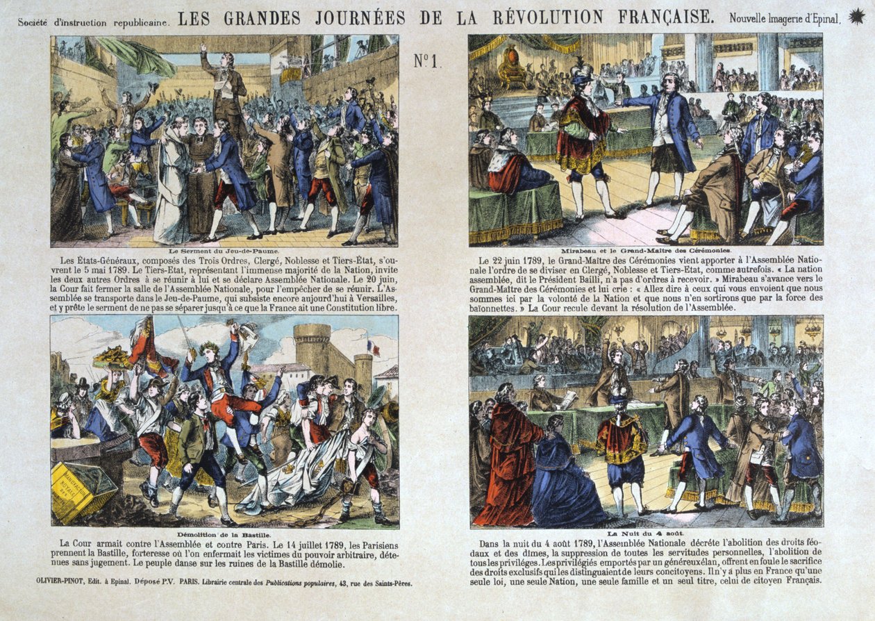 Les Grandes Journées de la Révolution Française, Rivoluzione del 1789, Francia da Unbekannt