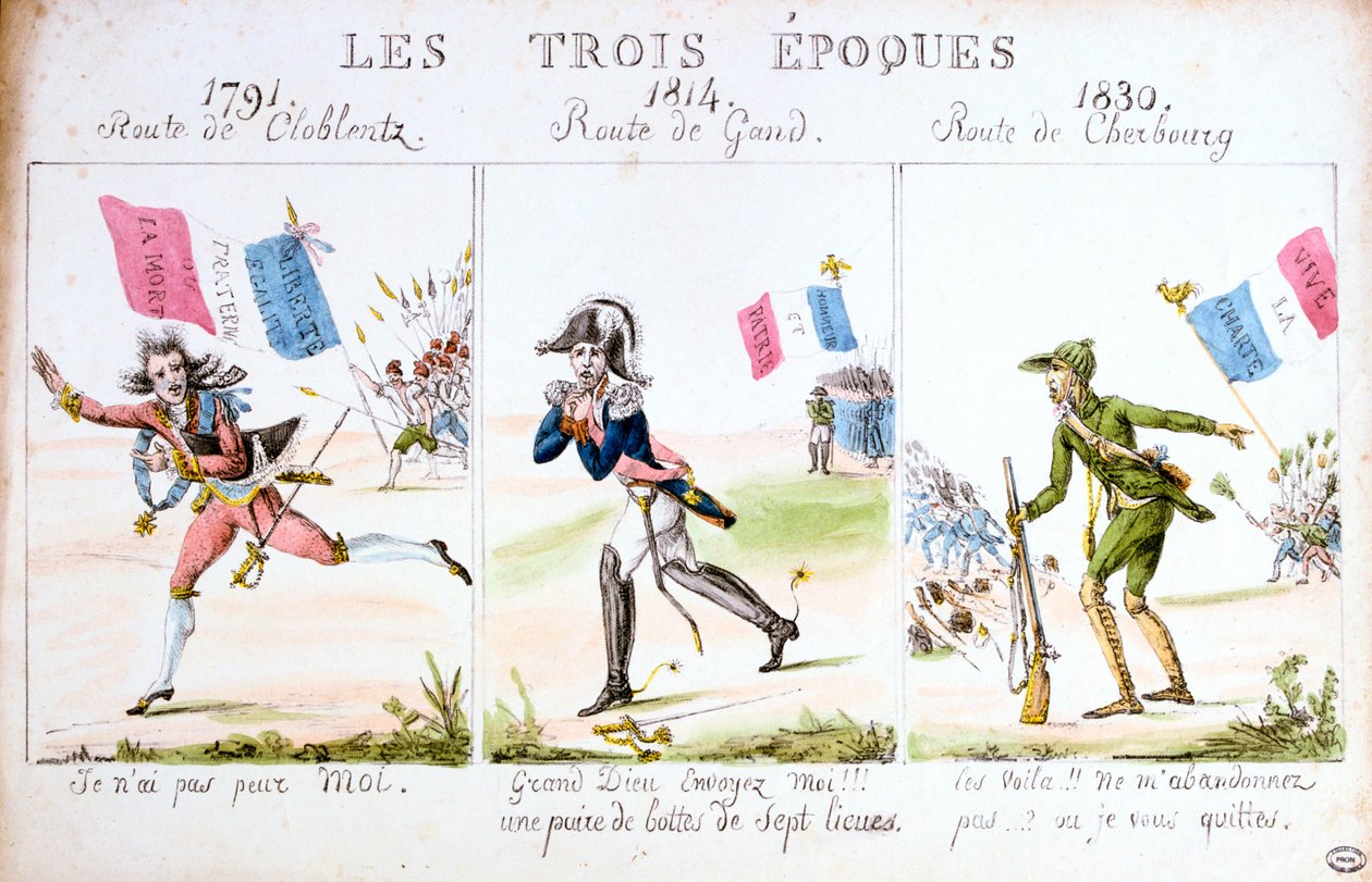 Le Tre Epoche, Rivoluzione del 1830, Parigi da Unbekannt