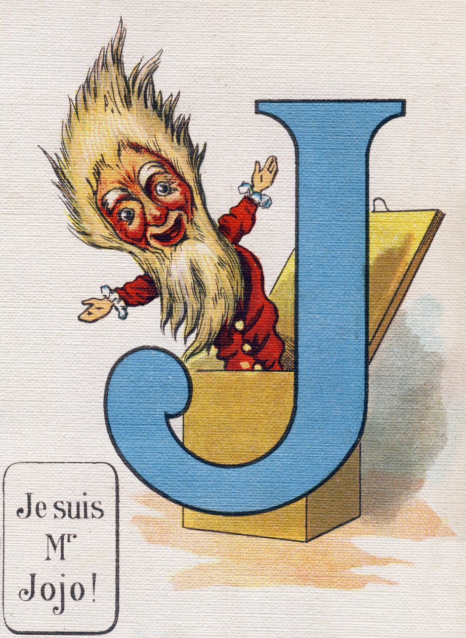 Lettera J: Io sono Mr. Jojo. Incisione in "ABC L