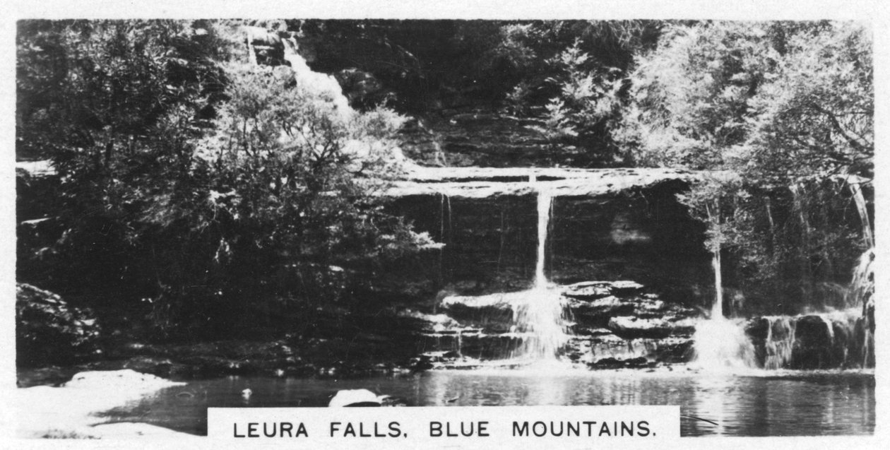 Cascate di Leura, Montagne Blu, Australia, 1928 da Unbekannt
