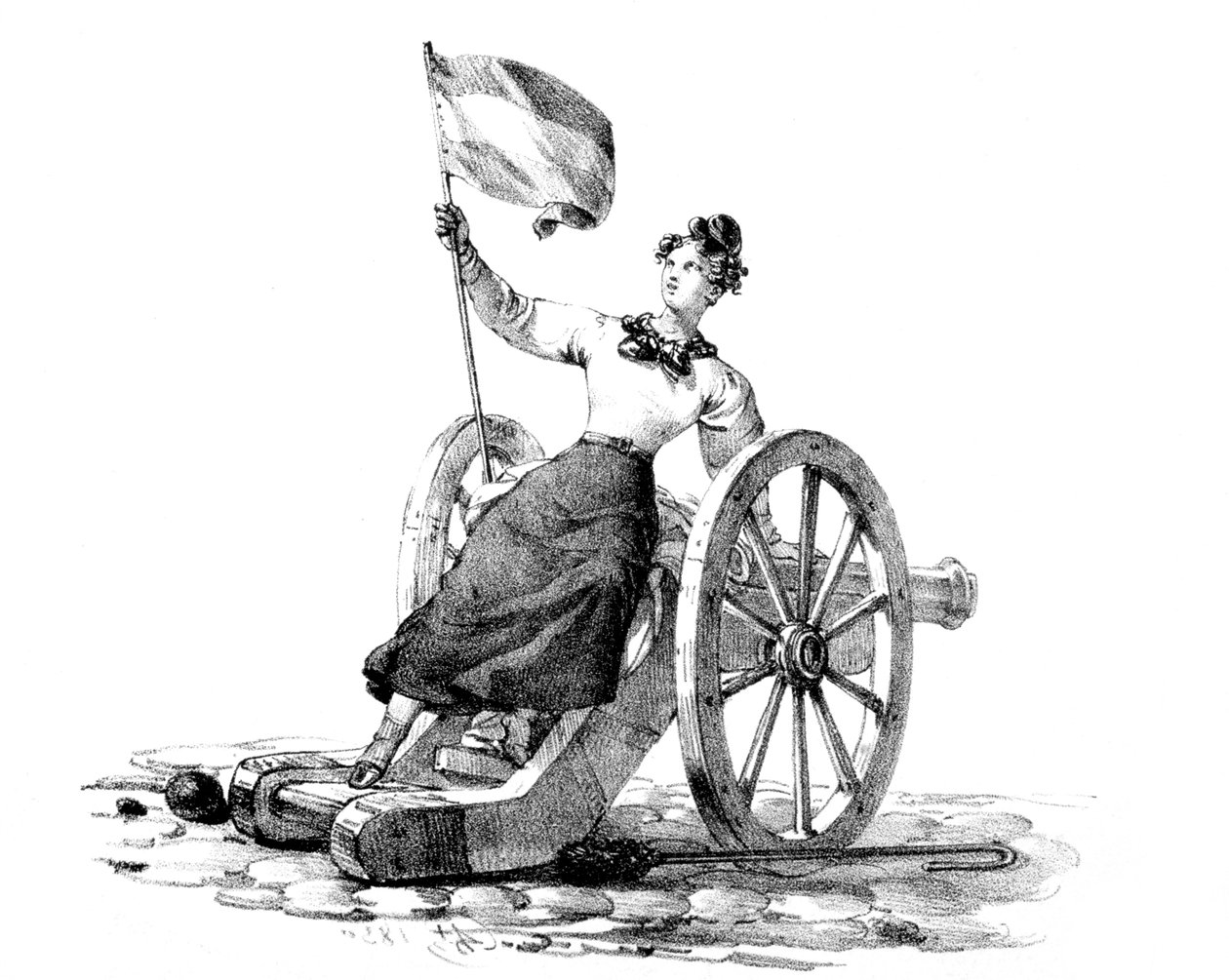 Libertà, Rivoluzione del 27-29 luglio 1830, Parigi da Unbekannt