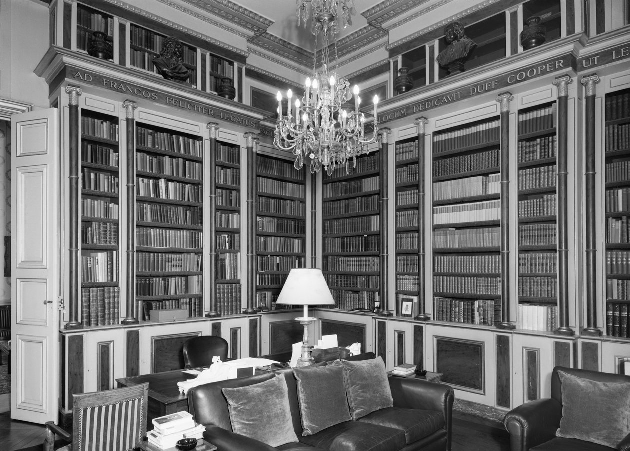 Biblioteca, Ambasciata Britannica Hotel de Charost 39 Rue de Fauborg Saint Honore, Parigi, Francia da Unbekannt