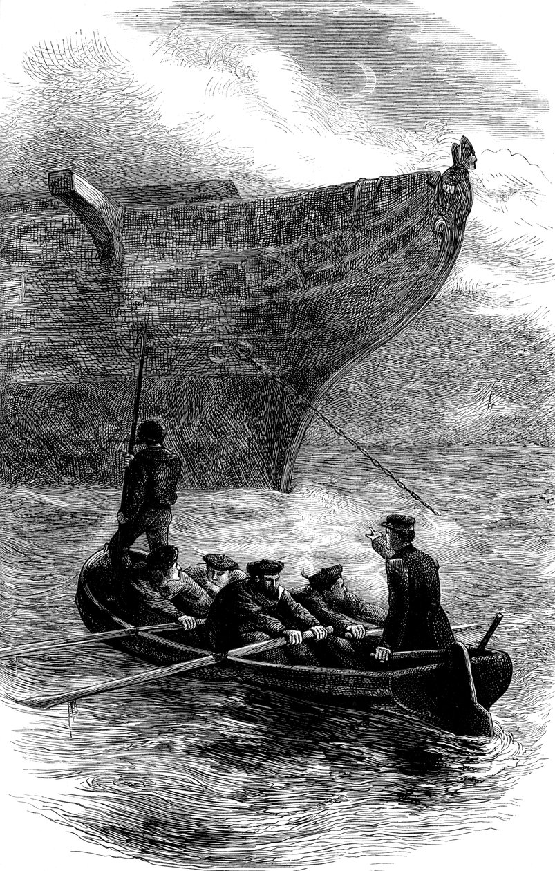 Tenente Caldwell che sgancia la catena, Guerra Civile Americana, 1861-1865 c1880 da Unbekannt
